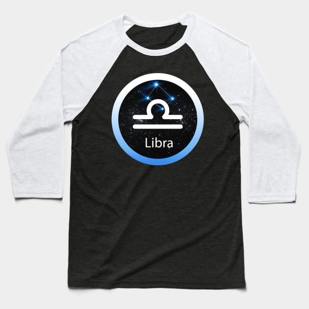 Libra Baseball T-Shirt by ZodiaCult